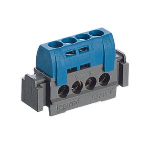 REGLETA AZUL NEUTRO 4 ENTRADAS 484004 Legrand