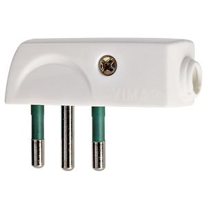 MACHO VOLANTE PLANO 2P+T 10A SPA11 90g BLANCO 2065476 Vimar