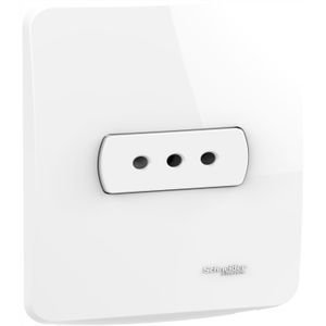 ENCHUFE SIMPLE 10A 2P+T ARMADO PLACA BLANCO MILUZ 6022003 Schneider Electric