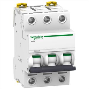 INTERRUPTOR TERMOMAGNETICO ACTI 9 IC60L, 3P, 40A, CURVA C, 20KA 9434059 Schneider Electric