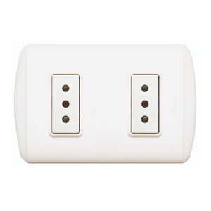 ENCHUFE HEMBRA DOBLE LINEA MODUS PLUS ARMADA Bticino 2120802 Bticino