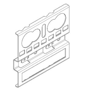 PLACA CANASTILLO PARA FLEXIBLE MTCUP 104X94 191826124