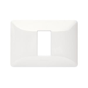 PLACA 1 MODULO TECNOPOLIMERO MATIX COLOR BLANCO 97353102 Bticino
