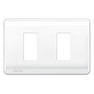 PLACA GENESIS 2 MODULOS CON SOPORTE, BLANCO 742263 Schneider Electric