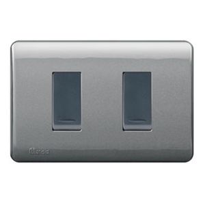 PLACA GENESIS ARMADA CON INTERRUPTOR 9/12 + 9/24 16A 250V - HUMO 2760663 Schneider Electric