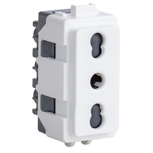MODULO GENESIS CON TOMACORRIENTE BIPASO 10/16A 2P+T, BLANCO 781763 Schneider Electric
