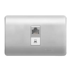 PLACA GENESIS ARMADA CON TOMA DATOSRJ45 CAT5E, LIEN 6410363 Schneider Electric