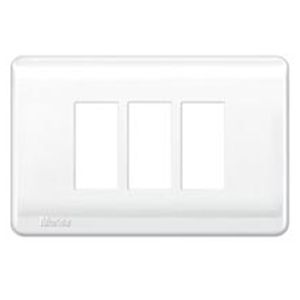 PLACA GENESIS 3 MODULOS CON SOPORTE, BLANCO Schneider Electric 742363 Schneider Electric