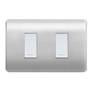 PLACA GENESIS ARMADA CON INTERRUPTOR DOBLE 9/15 16A 250V, LIEN 6211363 Schneider Electric