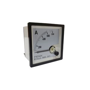AMPERIMETRO PANEL ANALOGO 72x72 0-600 USO CON TRANSFORMADOR 2003434 FNX