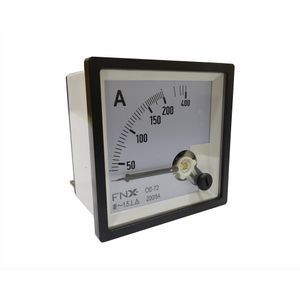 AMPERIMETRO PANEL ANALOGO 72x72 0-200 USO CON TRANSFORMADOR 2002434 FNX