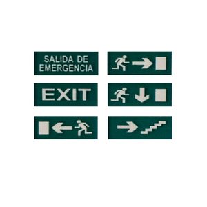 KIT 6 ETIQUETAS P/EXITLIGHT MAS PLACA 121528025 Darlux