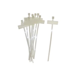 AMARRA CABLE PROTECCION UV 100x2.5mm BLANCA CON PLACA X BOLSA 100 UNIDADES 30261034 FNX