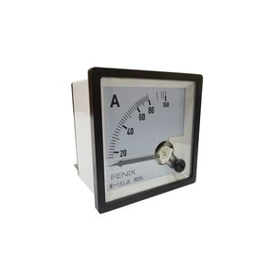 AMPERIMETRO PANEL ANALOGO 72x72 0-80 USO CON TRANSFORMADOR 2001834 FNX