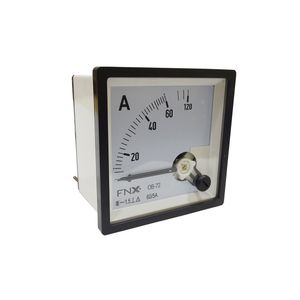 AMPERIMETRO PANEL ANALOGO 72x72 0-60 USO CON TRANSFORMADOR 2001634 FNX