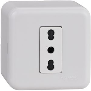 CASQUETE ENCHUFE ARMADO SIMPLE 10/16A BLANCO GENESIS 6613063 Schneider Electric
