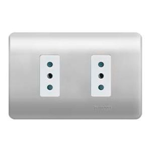 PLACA GENESIS ARMADA CON TOMA CORRIENTE DOBLE 10A 2P+T, LIEN 6038363 Schneider Electric