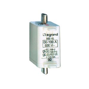 FUSIBLE INDUSTRIAL DE CUCHILLA  TIPO GG(CEI)/GL(VDE) TALLA 0 200A. CON INDICADOR 1686004 Legrand
