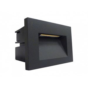 FOCO EMB MURO GRAFITO 3W 3K IP65 108x76 278608925 Darlux