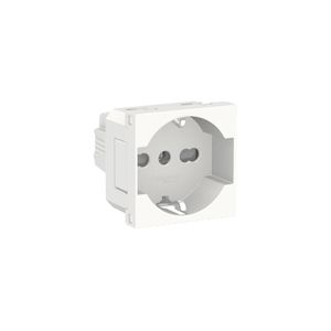 TOMA SCHUKO ORION 10/16A 250V 2P+T 2 MODULOS, BLANCO ANTIBACTERIANO 30672403 Schneider Electric