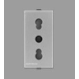 HEMBRA MOD SINTHESI BIPASO PLATA 10/16A 250V 2P+T S44 443112102 Sinthesi