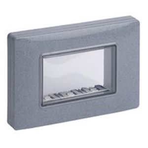 TAPA IP55 3MODULOS CON TORNILLOS GRIS GRANITO 149431476 Vimar
