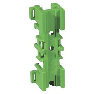 BASE DIN PARA REGLETA Y BORNES DE CONEXION TIERRA COLOR VERDE SAIME SG 38601505 Saime