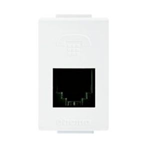 CONECTOR RJ11 TELEFONICO MODUS STYLE COLOR BLANCO 21825402 Bticino