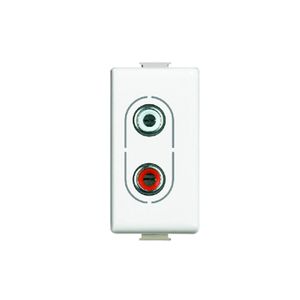 CONECTORES AUDIO VIDEO RCA Mï¿½TIX COLOR BLANCO 42815402 Bticino