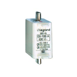 FUSIBLE INDUSTRIAL DE CUCHILLA  TIPO GG(CEI)/GL(VDE) TALLA 0 80A. CON INDICADOR 1684004 Legrand