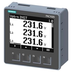MEDIDOR MULTIFUNCION SENTRON PAC1020 MODBUS RTU 400/230V 2088898661 Siemens