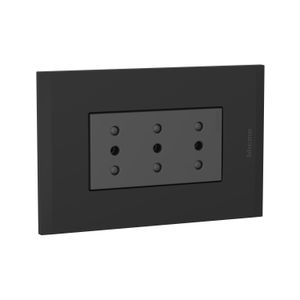 TOMA TRIPLEX ANTRACITA PL3P BLACK 2113E3ANG02 Bticino