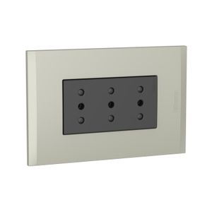 TOMA TRIPLEX ANTRACITA PL3P TERRA 2113E3ATI02 Bticino
