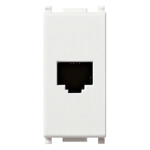TOMA TELEFONICA RJ11. 6 POSICIONES 4 CONTACTOS (6/4). TERMINALES DE TORNILLO. BLANCO 1432076 Vimar