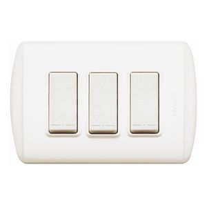 INTERRUPTOR TRIPLE (9/32) MODUS PLUS ARMADA 2130002 Bticino