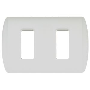 PLACA 2 MODULOS MODUS PLUS COLOR BLANCO 97221202 Bticino