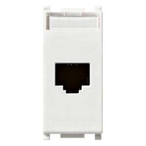 TOMA RJ45 CON CONECTOR NETSAFE. CAT. 5E. NO BLINDADA. CABLEADO UNIVERSAL T568A/B. 8 CONTACTOS BLANCO 143391176 Vimar
