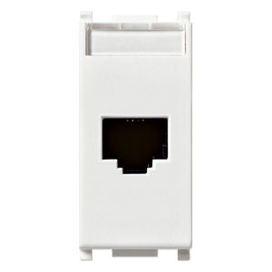 TOMA RJ45 CON CONECTOR NETSAFE. CAT.6A. NO BLINDADA. CABLEADO UNIVERSAL T568A/B. 8 CONTACTOS. BLANCO 143391576 Vimar