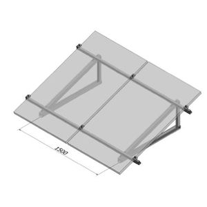 Kit estructura Con angulo 30 grados riel 2150MM 2089304128 Alusin Solar