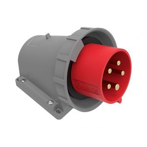 MACHO INDUSTRIAL SOBREPUESTO 380V 32A 3P+N+TIP67 LIBRE DE HALOGENOS 6512435 Bemis