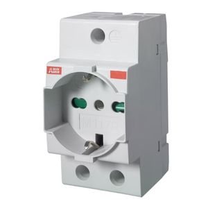 ENCHUFE MOD SCHUKO ITALIANO 10/16A M1170 IP30 GRIS 479950885 ABB