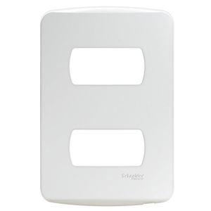 Placa Miluz 2 modulos con soporte - blanco 5722003 Schneider Electric
