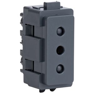 MODULO GENESIS CON TOMACORRIENTE 10A 2P+T, NEGRO 790863 Schneider Electric