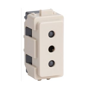 MODULO GENESIS CON TOMACORRIENTE 10A 2P+T, BEIGE 9760863 Schneider Electric