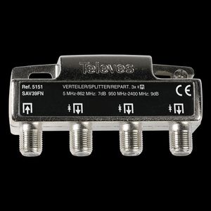 REPARTIDOR 5-2400MHZ F 3D 7/9DB INTERIOR 5151146 Televes