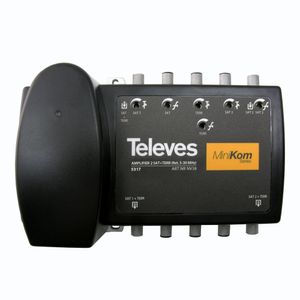 AMPLIFICADOR MINIKOM DOBLE TRONCAL. 2E/2 5317146 Televes