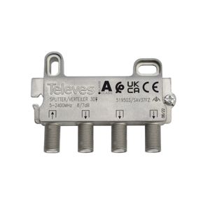 REPARTIDOR 5-2400MHZ F 3D 7/9DB INTERIOR ZAMAK 519503146 Televes