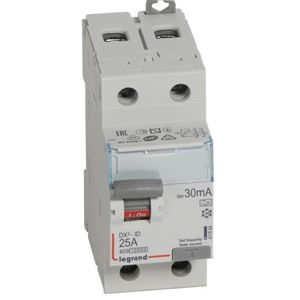 Interruptores DIFERENCIAL DX3 2x25A/30mA Tipo A 41155404 Legrand