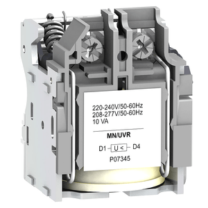 BOBINA DE DISPARO DE MINIMA TENSION POWERPACT MN, 220-240 V AC 42940759 Schneider Electric