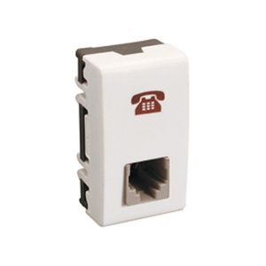 HEMBRA MOD HAB21 BLANC RJ-11 2P   6984 HB 698462 Schneider Electric